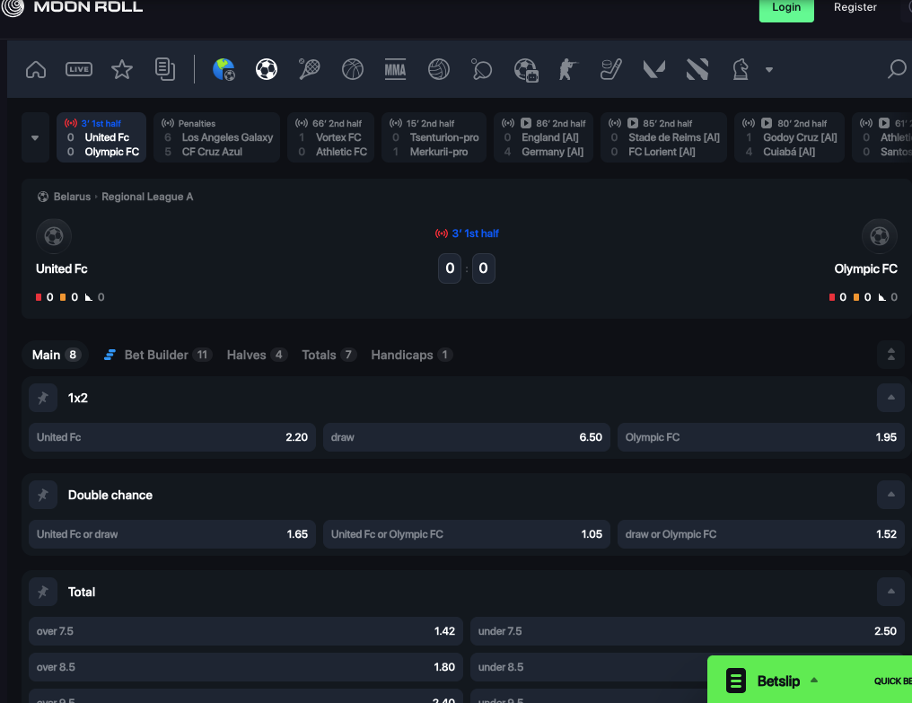 Moon Roll Sportsbook